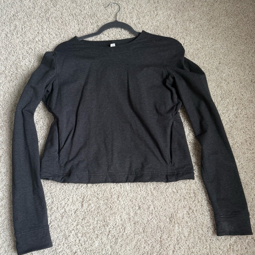 lululemon athletica Charcoal Long Sleeve Top